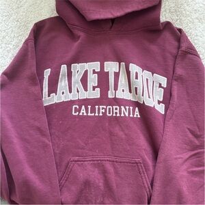 Gildan Maroon Heavy Blend Lake Tahoe Hoodie (S)
